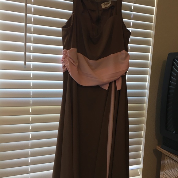 Tatyana Brown and Pink Retro Flamingo Dress - Picture 3 of 13